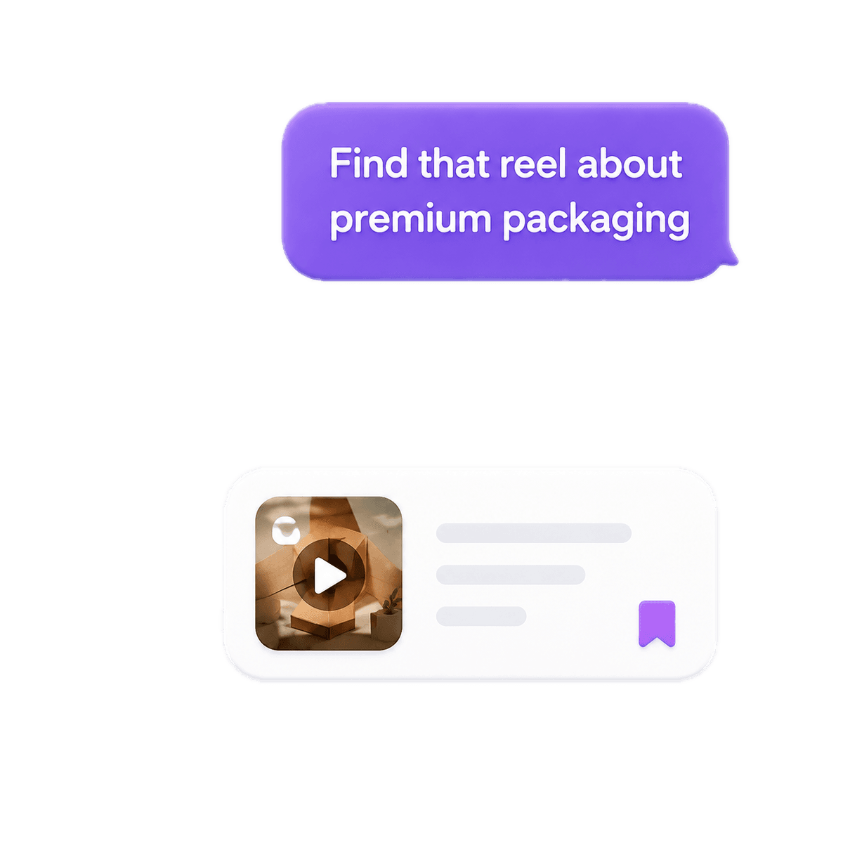 Ask Faye and find your saved content instantly